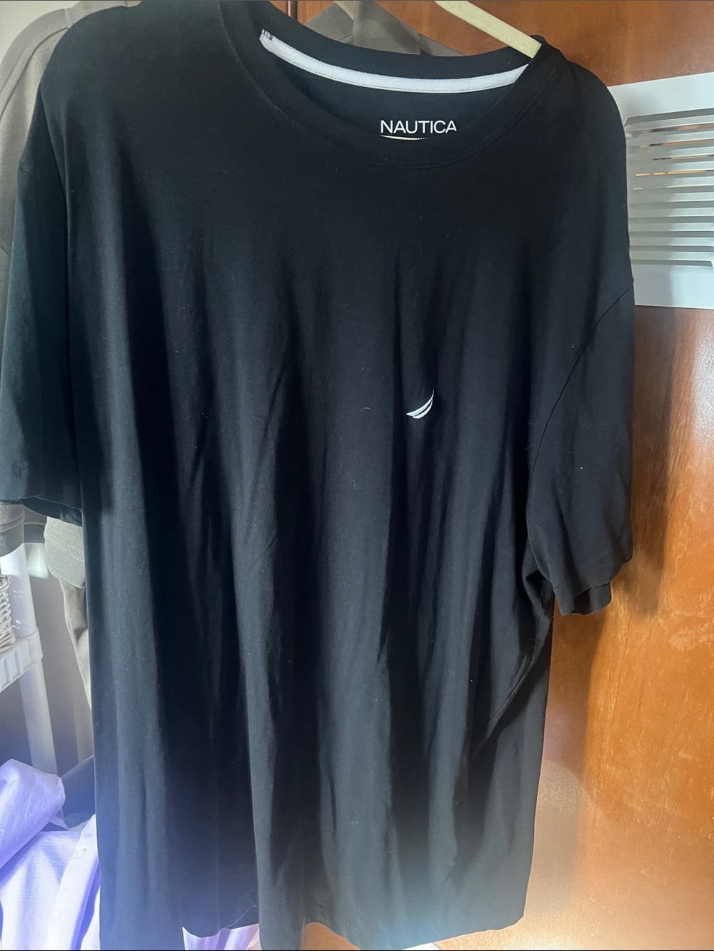 Nautica Black Short Sleeve Crew Neck Tee